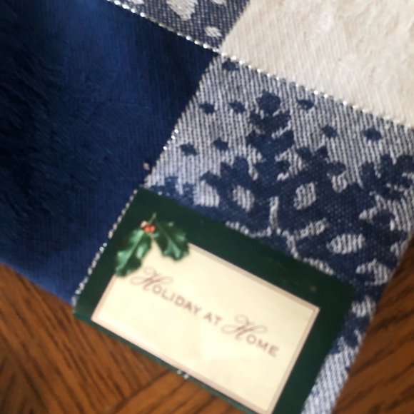 6-sets Blue Snowflake Placements & Napkins - Picture 3 of 6